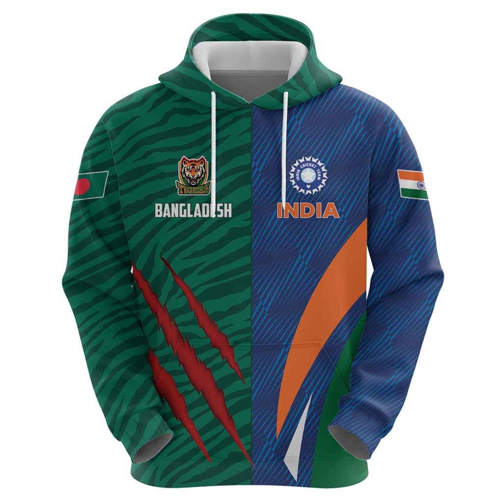 Custom Cricket India Vs Bangladesh Hoodie Simple Style - Wonder Print Shop