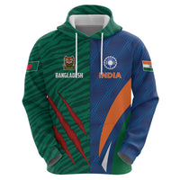 Custom Cricket India Vs Bangladesh Hoodie Simple Style - Wonder Print Shop
