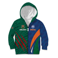 Custom Cricket India Vs Bangladesh Kid Hoodie Simple Style - Wonder Print Shop