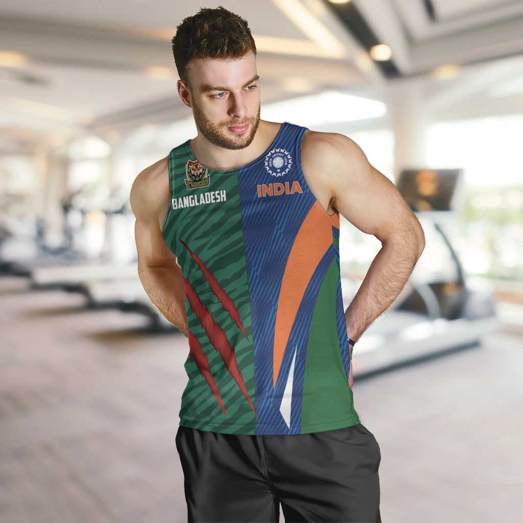 Custom Cricket India Vs Bangladesh Men Tank Top Simple Style - Wonder Print Shop