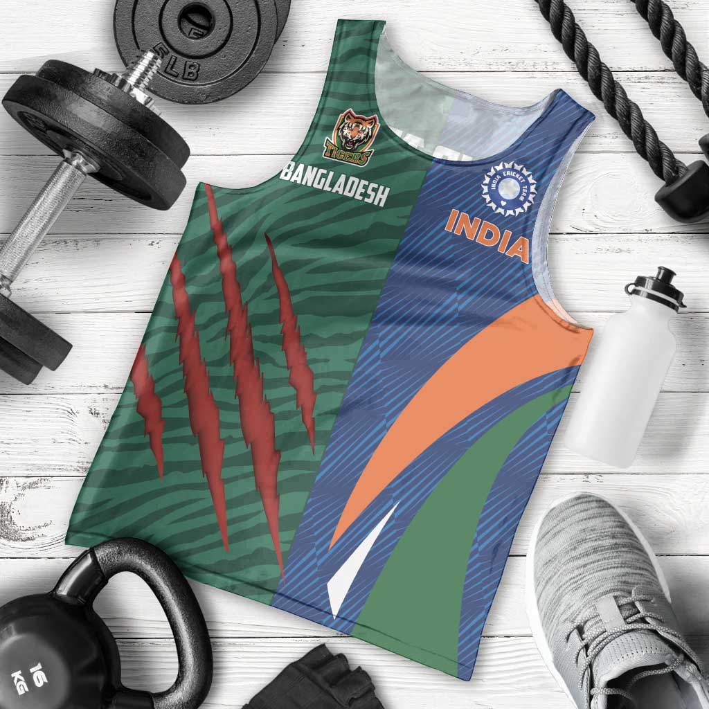Custom Cricket India Vs Bangladesh Men Tank Top Simple Style - Wonder Print Shop