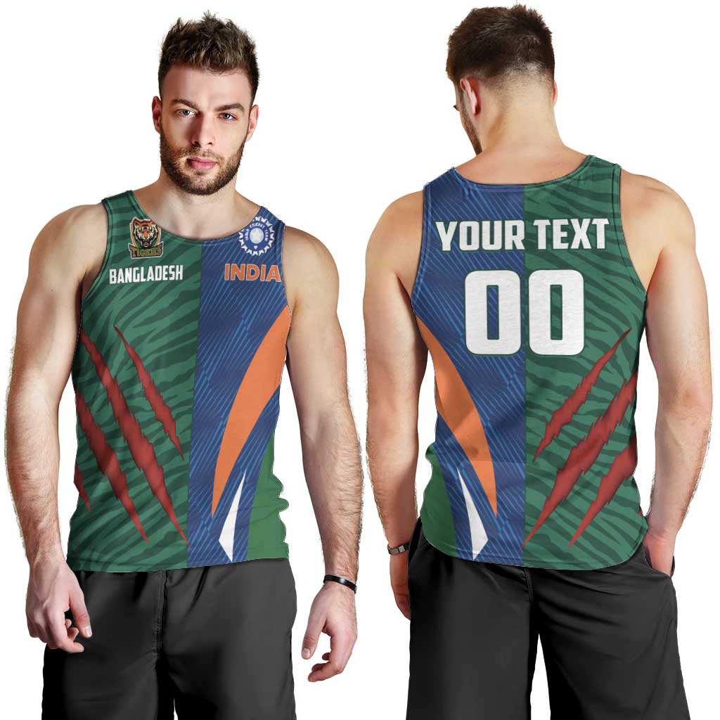 Custom Cricket India Vs Bangladesh Men Tank Top Simple Style - Wonder Print Shop