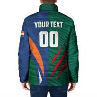 Custom Cricket India Vs Bangladesh Padded Jacket Simple Style - Wonder Print Shop