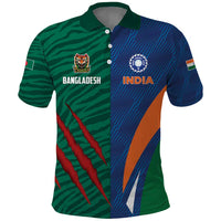 Custom Cricket India Vs Bangladesh Polo Shirt Simple Style - Wonder Print Shop