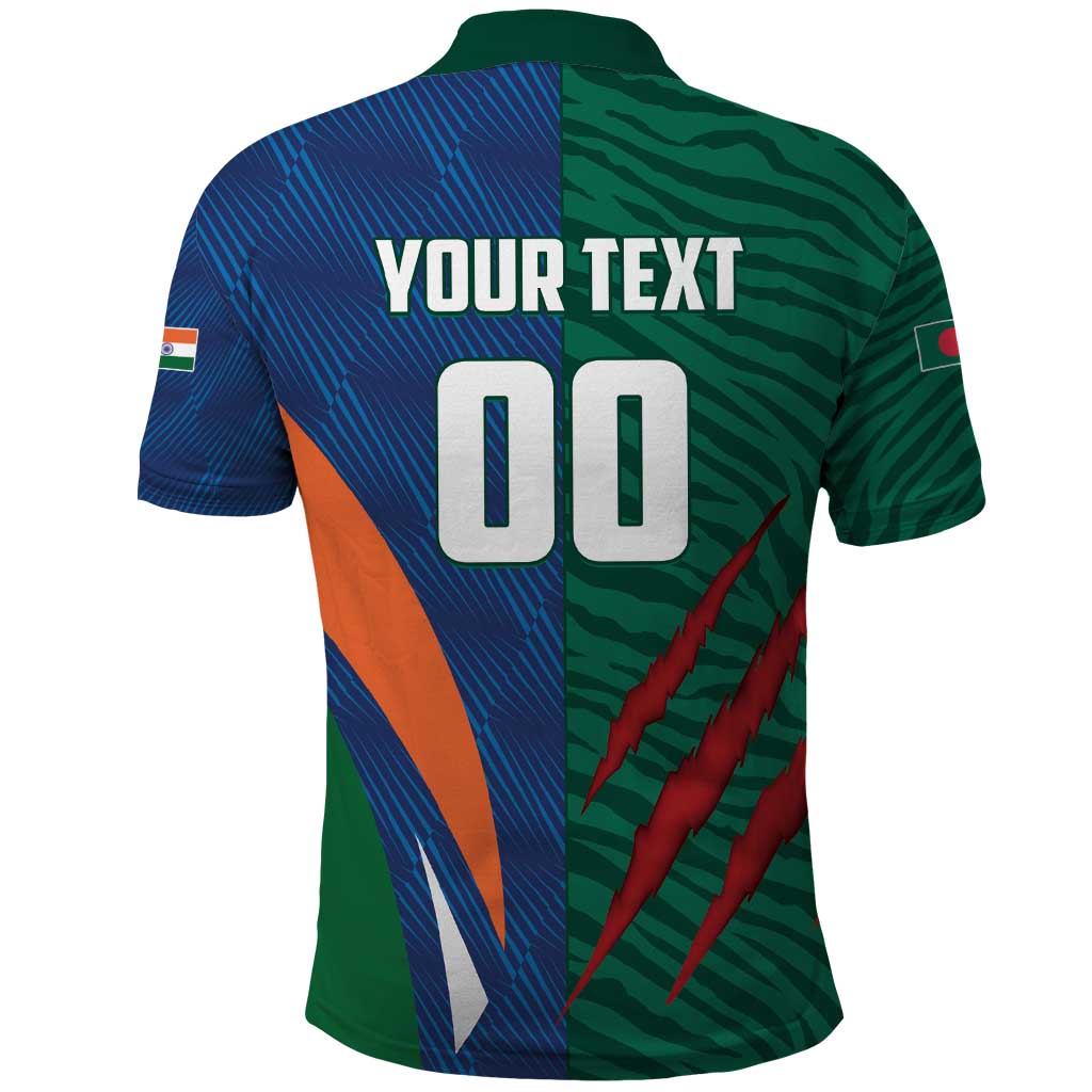 Custom Cricket India Vs Bangladesh Polo Shirt Simple Style - Wonder Print Shop