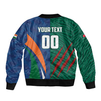 Custom Cricket India Vs Bangladesh Sleeve Zip Bomber Jacket Simple Style - Wonder Print Shop