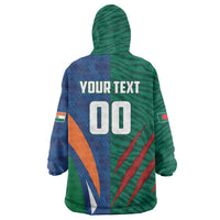Custom Cricket India Vs Bangladesh Wearable Blanket Hoodie Simple Style - Wonder Print Shop