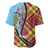 Saint Lucia Creole Day Baseball Jersey Madras Pattern Zipper Stylized - Wonder Print Shop