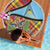 Saint Lucia Creole Day Beach Blanket Madras Pattern Zipper Stylized - Wonder Print Shop