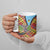 Saint Lucia Creole Day Ceramic Mug Madras Pattern Zipper Stylized - Wonder Print Shop