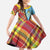 Saint Lucia Creole Day Family Matching Off The Shoulder Long Sleeve Dress and Hawaiian Shirt Madras Pattern Zipper Stylized - Wonder Print Shop