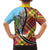 Saint Lucia Creole Day Family Matching Off Shoulder Maxi Dress and Hawaiian Shirt Madras Pattern Zipper Stylized - Wonder Print Shop