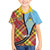 Saint Lucia Creole Day Family Matching Off Shoulder Short Dress and Hawaiian Shirt Madras Pattern Zipper Stylized - Wonder Print Shop