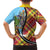 Saint Lucia Creole Day Family Matching Short Sleeve Bodycon Dress and Hawaiian Shirt Madras Pattern Zipper Stylized - Wonder Print Shop