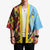 Saint Lucia Creole Day Kimono Madras Pattern Zipper Stylized - Wonder Print Shop