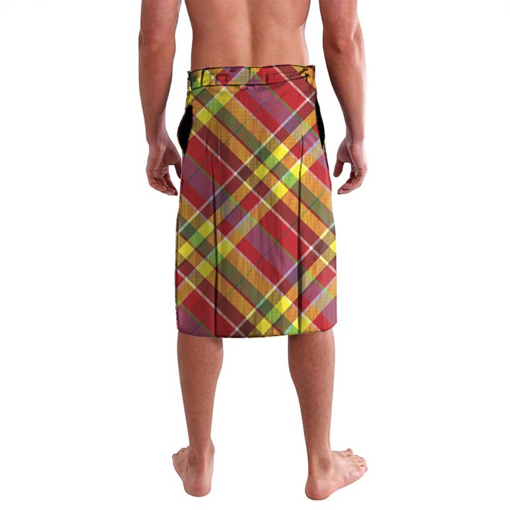 Saint Lucia Creole Day Lavalava Madras Pattern Zipper Stylized - Wonder Print Shop