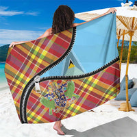 Saint Lucia Creole Day Sarong Madras Pattern Zipper Stylized - Wonder Print Shop
