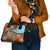 Saint Lucia Creole Day Shoulder Handbag Madras Pattern Zipper Stylized - Wonder Print Shop