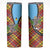 Saint Lucia Creole Day Skinny Tumbler Madras Pattern Zipper Stylized - Wonder Print Shop