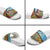 Saint Lucia Creole Day Slide Sandals Madras Pattern Zipper Stylized - Wonder Print Shop