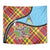 Saint Lucia Creole Day Tapestry Madras Pattern Zipper Stylized - Wonder Print Shop
