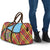 Saint Lucia Creole Day Travel Bag Madras Pattern Zipper Stylized - Wonder Print Shop