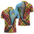 Saint Lucia Creole Day Zipper Polo Shirt Madras Pattern Zipper Stylized - Wonder Print Shop
