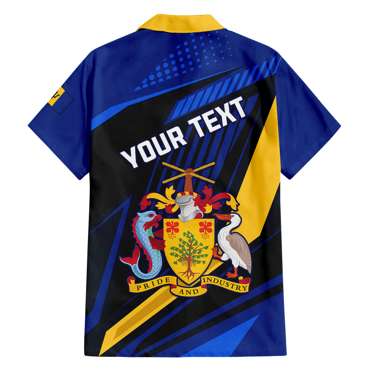 Personalised Barbados Independence Day Family Matching Long Sleeve Bodycon Dress and Hawaiian Shirt Barbadian Coat Of Arms Special Version - Wonder Print Shop