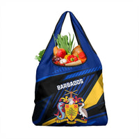 Personalised Barbados Independence Day Grocery Bag Barbadian Coat Of Arms Special Version