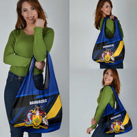 Personalised Barbados Independence Day Grocery Bag Barbadian Coat Of Arms Special Version