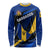 Personalised Barbados Independence Day Long Sleeve Shirt Barbadian Coat Of Arms Special Version - Wonder Print Shop