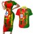 Personalised Portugal Independence Day Couples Matching Short Sleeve Bodycon Dress and Hawaiian Shirt Portuguesa Map Flag Style - Wonder Print Shop