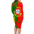 Personalised Portugal Independence Day Family Matching Long Sleeve Bodycon Dress and Hawaiian Shirt Portuguesa Map Flag Style - Wonder Print Shop