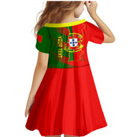 Personalised Portugal Independence Day Family Matching Mermaid Dress and Hawaiian Shirt Portuguesa Map Flag Style - Wonder Print Shop