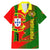 Personalised Portugal Independence Day Family Matching Mermaid Dress and Hawaiian Shirt Portuguesa Map Flag Style - Wonder Print Shop