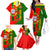 Personalised Portugal Independence Day Family Matching Off Shoulder Long Sleeve Dress and Hawaiian Shirt Portuguesa Map Flag Style - Wonder Print Shop