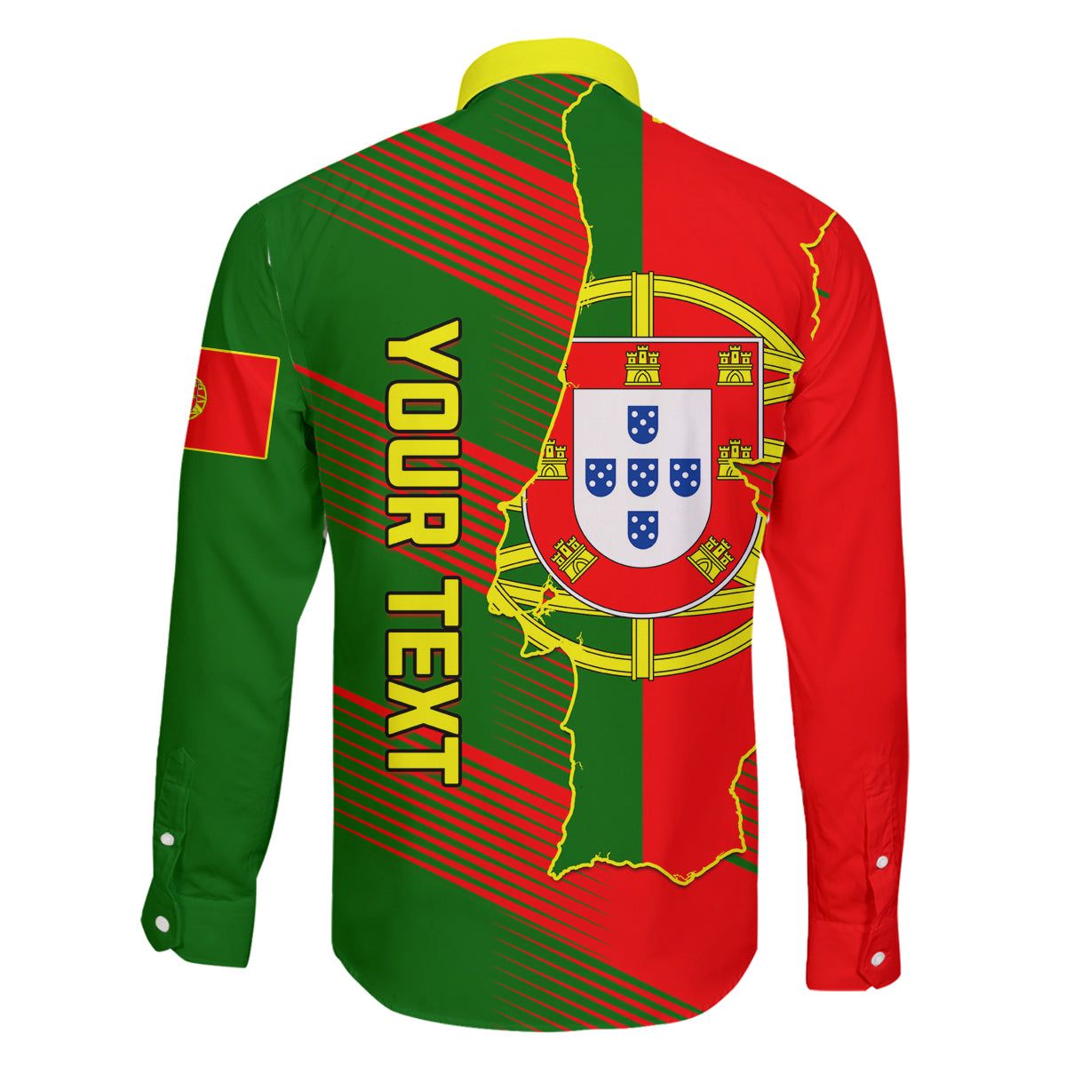 Personalised Portugal Independence Day Family Matching Off Shoulder Maxi Dress and Hawaiian Shirt Portuguesa Map Flag Style - Wonder Print Shop