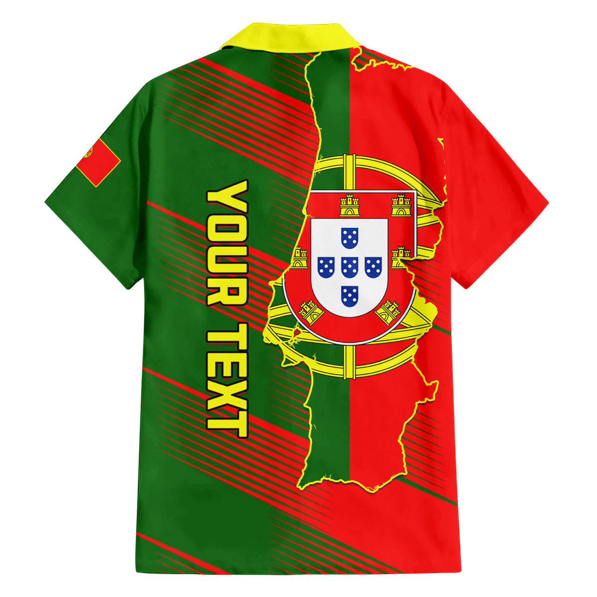 Personalised Portugal Independence Day Family Matching Puletasi Dress and Hawaiian Shirt Portuguesa Map Flag Style - Wonder Print Shop