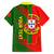 Personalised Portugal Independence Day Family Matching Short Sleeve Bodycon Dress and Hawaiian Shirt Portuguesa Map Flag Style - Wonder Print Shop