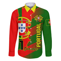 Personalised Portugal Independence Day Family Matching Short Sleeve Bodycon Dress and Hawaiian Shirt Portuguesa Map Flag Style - Wonder Print Shop