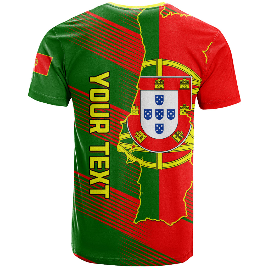 Personalised Portugal Independence Day T Shirt Portuguesa Map Flag Style - Wonder Print Shop