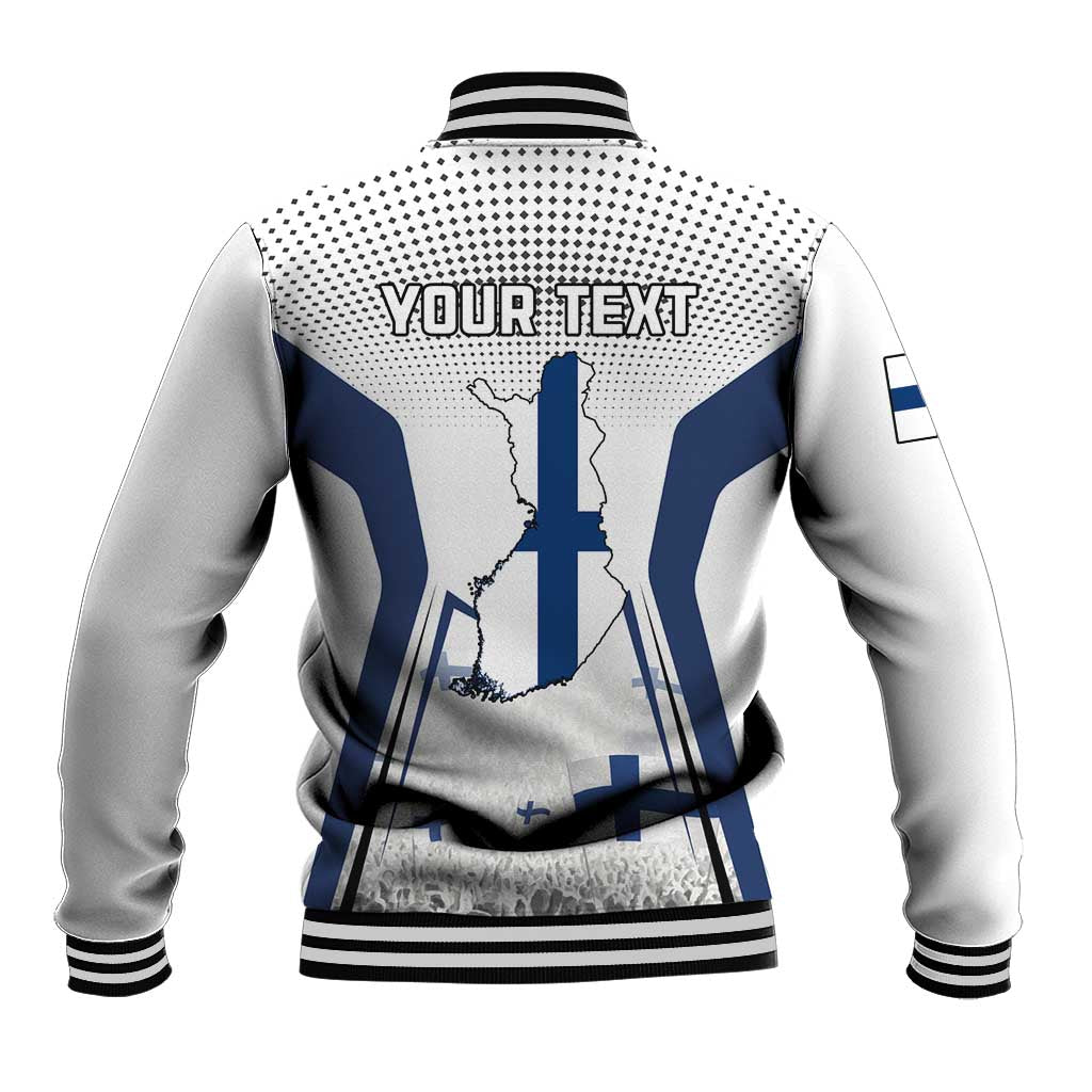 Personalised Finland Independence Day Baseball Jacket Suomi Coat Of Arms Special Version LT01