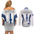 Personalised Finland Independence Day Couples Matching Off Shoulder Short Dress and Long Sleeve Button Shirt Suomi Coat Of Arms Special Version LT01