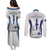 Personalised Finland Independence Day Couples Matching Puletasi Dress and Long Sleeve Button Shirt Suomi Coat Of Arms Special Version LT01