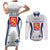 Personalised Finland Independence Day Couples Matching Short Sleeve Bodycon Dress and Long Sleeve Button Shirt Suomi Coat Of Arms Special Version LT01