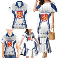 Personalised Finland Independence Day Family Matching Mermaid Dress and Hawaiian Shirt Suomi Coat Of Arms Special Version LT01