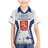 Personalised Finland Independence Day Family Matching Mermaid Dress and Hawaiian Shirt Suomi Coat Of Arms Special Version LT01