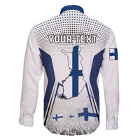 Personalised Finland Independence Day Family Matching Off Shoulder Long Sleeve Dress and Hawaiian Shirt Suomi Coat Of Arms Special Version LT01