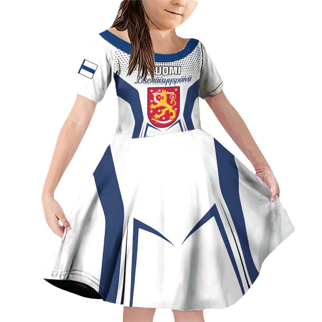Personalised Finland Independence Day Family Matching Off Shoulder Short Dress and Hawaiian Shirt Suomi Coat Of Arms Special Version LT01