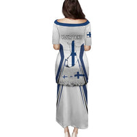 Personalised Finland Independence Day Family Matching Puletasi Dress and Hawaiian Shirt Suomi Coat Of Arms Special Version LT01